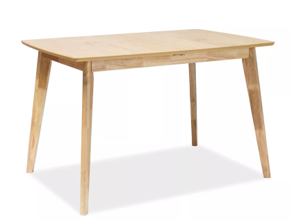 Rozkládací jídelní stůl BRANDO 120(160)x80 s deskou v dekoru dub