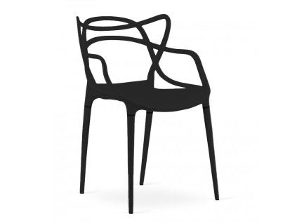 43378 1 moderni cerna plastova rozkladaci zidle pro kazdy interier