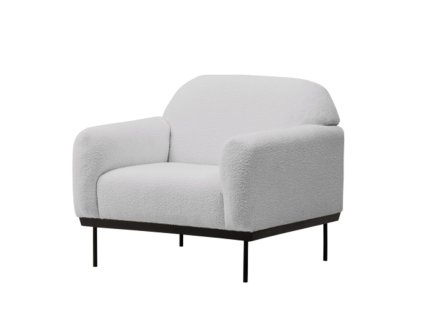 Šedé relaxační křeslo ANDERSON pro moderní interiér
