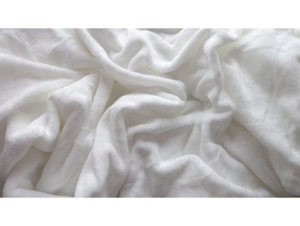 Bílé mikroplyšové prostěradlo SOFT 90x200 cm pro maximální pohodlí