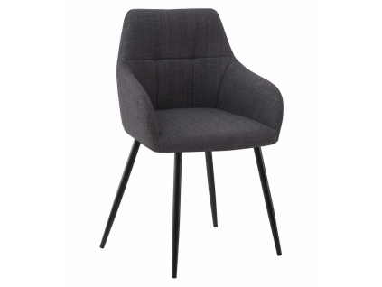 Grafitové jídelní křeslo BENI s elegantním designem