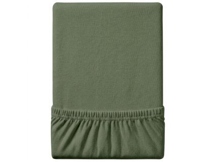 65684 5 jersey prosteradlo exclusive tmave zelene 160 x 200 cm
