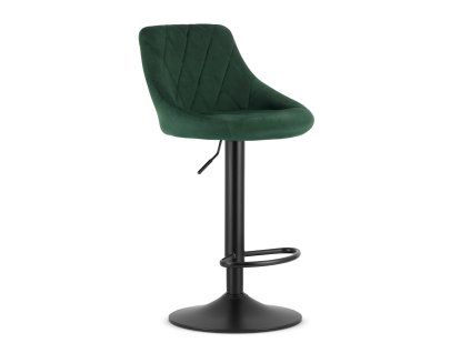 66854 6 stylova zelena barova zidle velvet kast s vyskovym nastavenim