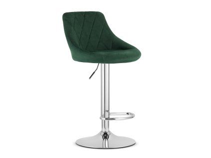 66857 zelena barova zidle velvet kast