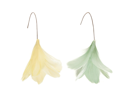 Závěsné peří na drátku FEATHER DECOR – elegantní dekorace více barev