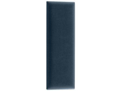 Čalouněný nástěnný panel QUADRATTA 20 x 50 cm, modrý – stylový doplněk interiéru.