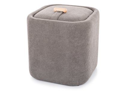 Šedý taburet NAP s úložným prostorem 37x37 cm – elegantní a praktický doplněkNAPSZ PUF NAP SZARY TAP 254 (1)