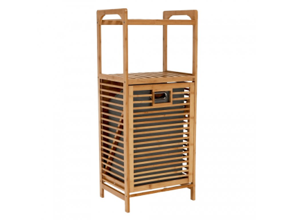 Bambusový koš na prádlo SOBIKON – elegantní šedý design