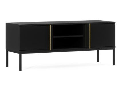 Moderní TV stolek LANZZI 120x40 cm v elegantní černé barvě