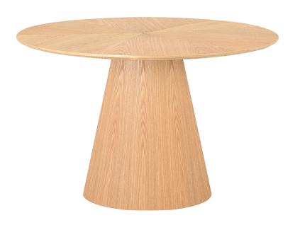 Kulatý jídelní stůl ANGEL 120 cm v dekoru dub