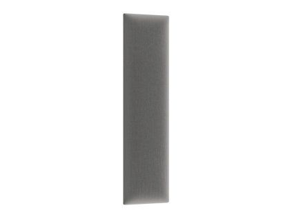 Čalouněný nástěnný panel QUADRATTA 15x60 cm šedý pro moderní ložnici