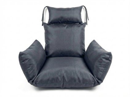 90330 2 pohodlny polstar do zavesneho kresla kokon tmave sedy pro maximalni relax