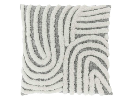 Elegantní dekorační polštářek CATY 45x45 cm, tmavě šedý