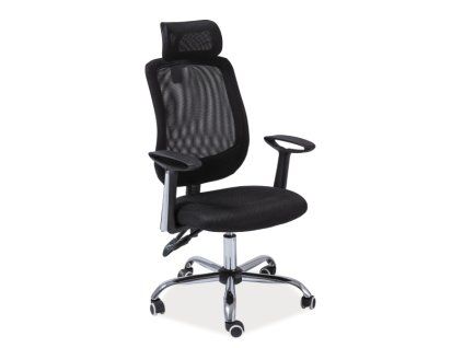 Moderní černé kancelářské křeslo FLEXISEAT s ergonomickým designem
