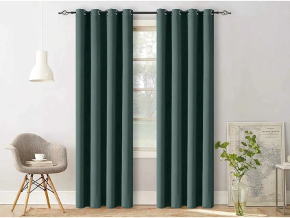 Tyrkysový závěs OXFORD 140x250 cm elegantní závěsy do moderního interiéru
