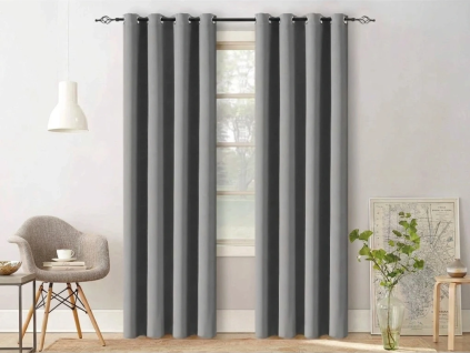 Závěs OXFORD LIGHT 140x250 cm světle šedý elegantní závěs do moderního interiéru