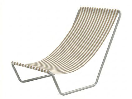 94114 8 skladaci plazove lehatko sand stripes hnede s pruhovanym designem