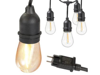 95650 led svetelna zahradni girlanda lucent 15 m