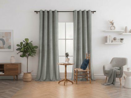 Zatemňovací závěs DREAM VELVET 140x250 cm šedý do moderního interiéru