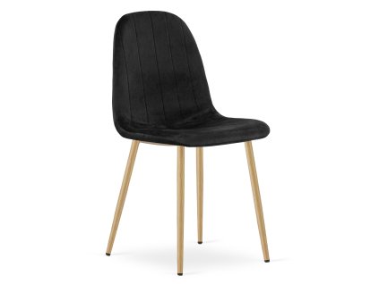 Jídelní židle PADVA VELVET, černá do moderní jídelny