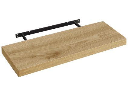 Plovoucí nástěnná police GROVE 60x20 cm, dub artisan do moderního obývacího pokoje
