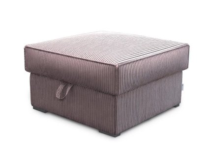 Světle fialový taburet SMART COSARO XL s úložným prostorem 71x71 cm