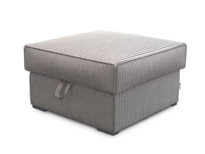 Béžový taburet SMART COSARO XL s úložným prostorem 71x71 cm