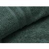 Luxusní osuška Classic tmavě zelená 70 x 140 cm s dekorativní bordurou