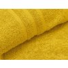 Měkká osuška Comfort 70x140 cm žlutá s jemnou bordurou, 100% bavlna