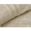Kvalitní osuška Comfort Maxi 100x200 cm krémová s dekorativní bordurou, 100% bavlna