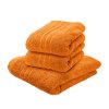 Luxusní osuška Comfort Maxi 100x180 cm oranžová s bordurou, 100% bavlna