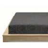 18821 8 napinaci frote prosteradlo exclusive tmave sede 200 x 220 cm