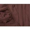 Elegantní tmavě hnědé prostěradlo EXCLUSIVE 90 x 200 cm do ložnice