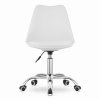 Ergonomická bílá kancelářská židle PANSY s nastavitelnou výškou