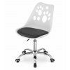Moderní kancelářská židle PRINT bílo-černá s ergonomickým sedákem