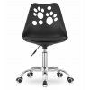 Designová kancelářská židle PRINT černá s ergonomickým sedákem