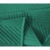 Zelený sametový přehoz na postel se vzorem ARROW VELVET (Rozměr 220 x 240 cm)