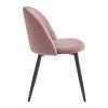 Stylová sametová židle BELLO – moderní design v růžovém provedení