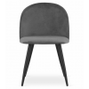 Luxusní sametová židle BELLO – moderní design v šedém odstínu
