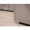 Designová béžová rohová pohovka COSARO oboustranná s polštářky