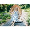 61378 11 stylove hnede zavesne kreslo tropikal se stojanem pro moderni zahradu