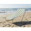 60307 3 lehatko sand se svetle zelenymi pruhy stylove plazove skladaci lehatko