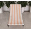 60319 skladaci plazove lehatko sand s oranzovymi pruhy pohodli na plazi