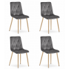 64865 designova jidelni zidle libra tmave seda elegantni a pohodlna