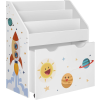 Dětská knihovna KIDS 62,5x29,5x70 cm bílá – praktický úložný prostor