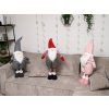 Dekorativní trpaslík GNOME 90 cm, růžový pro útulnou vánoční výzdobu