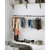 Minimalistický věšák ZERON černý – tyčový design pro každou koupelnu