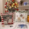 Povlak na polštář BOHO WINTER – barevný vánoční design 45x45 cm