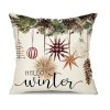 Vánoční povlak na polštář BOHO WINTER 45x45 cm – stylový zimní dekor