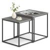 Set 2 moderních stolků QUADRO – ideální do každého obývacího pokoje.